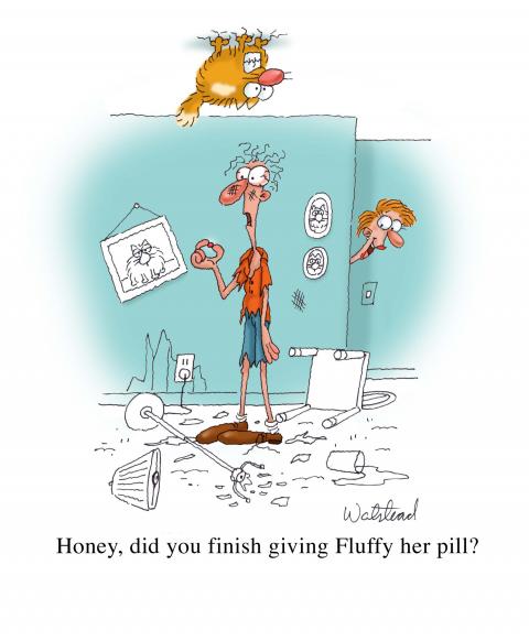 GRACEE & PILLS This is how Gracee takes a pill.